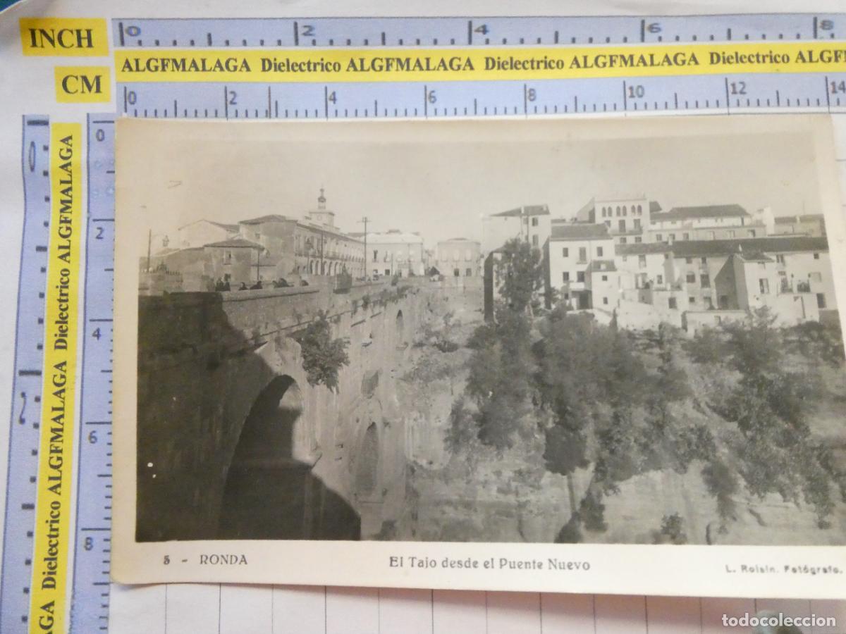 Postales: POSTAL DE M&Aacute;LAGA. A&Ntilde;OS 30 50. RONDA PUENTE NUEVO TAJO 5 ROISIN. 2535
