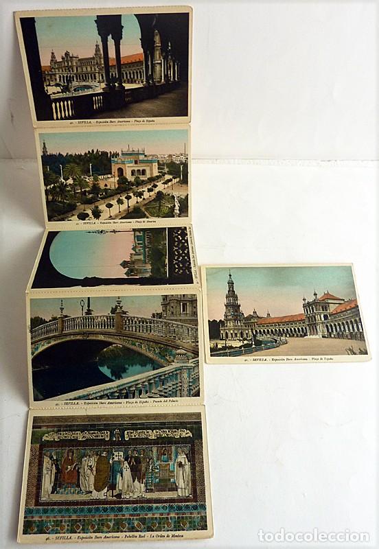 Postales: 6 POSTALES ANTIGUAS DE SEVILLA - FOTOS L. ROISIN - N&ordm; 41 a 46 -EXPO IBEROMERICANA - CARTONCILLO MATE