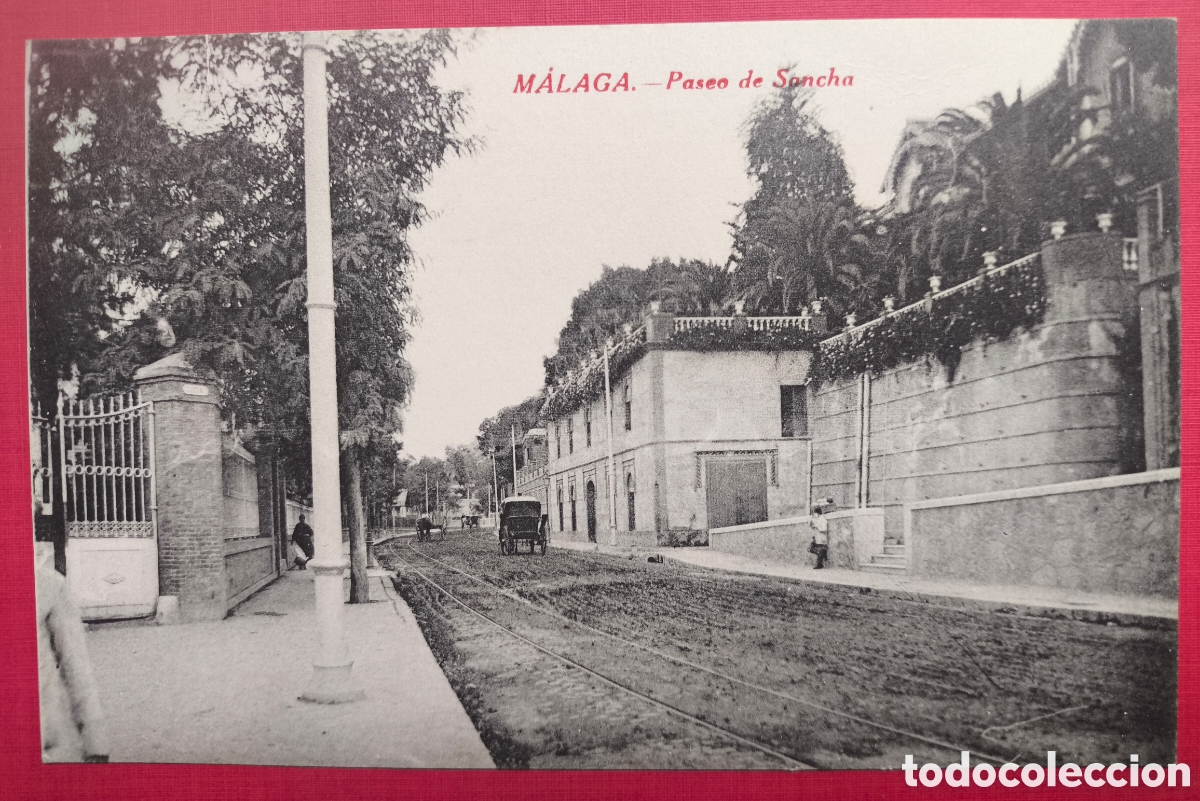 Postales: M&Aacute;LAGA PASEO SANCHA POSTAL ANIMADA FOTOTIPIA ED. RAFAEL TOVAL C. 1915