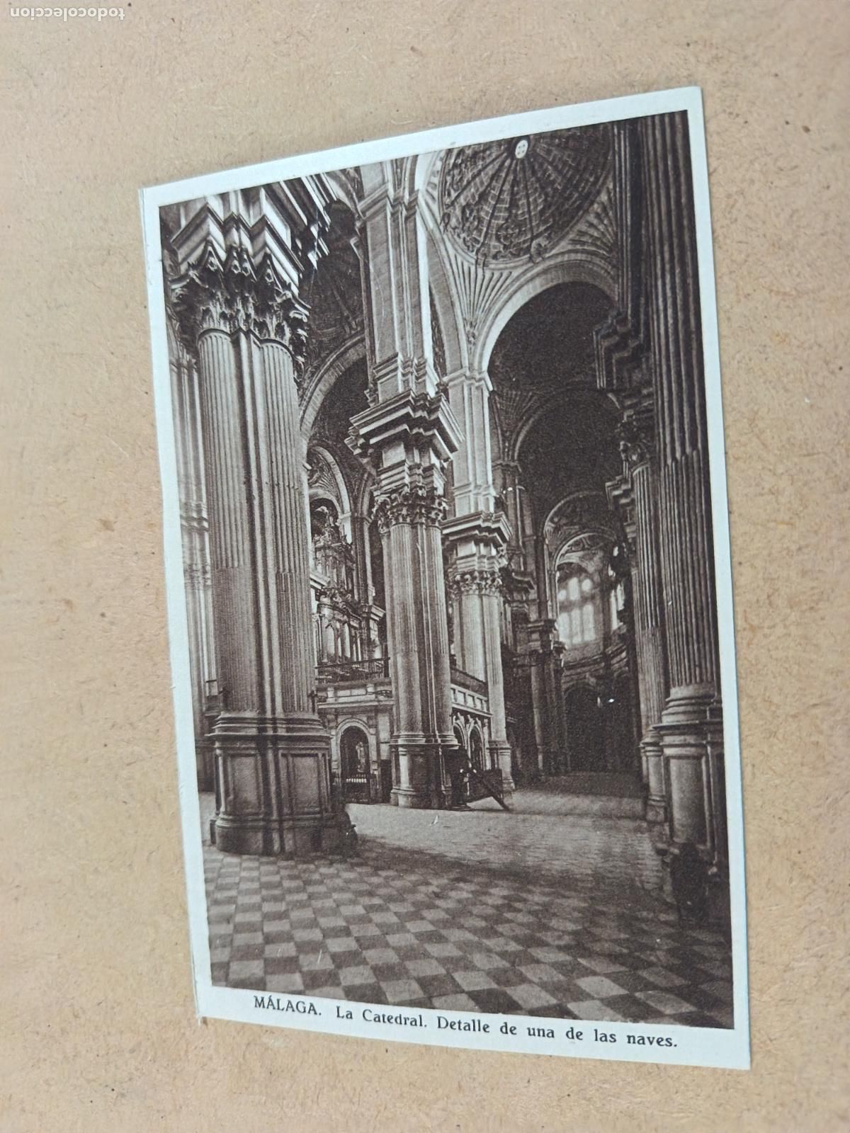 Postales: ANTIGUA POSTAL SEMANA SANTA MALAGA. AGRUPACION DE COFRADIAS DE MALAGA.