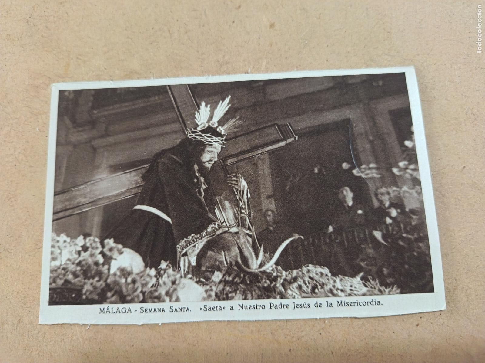 Postales: ANTIGUA POSTAL SEMANA SANTA MALAGA. AGRUPACION DE COFRADIAS DE MALAGA.