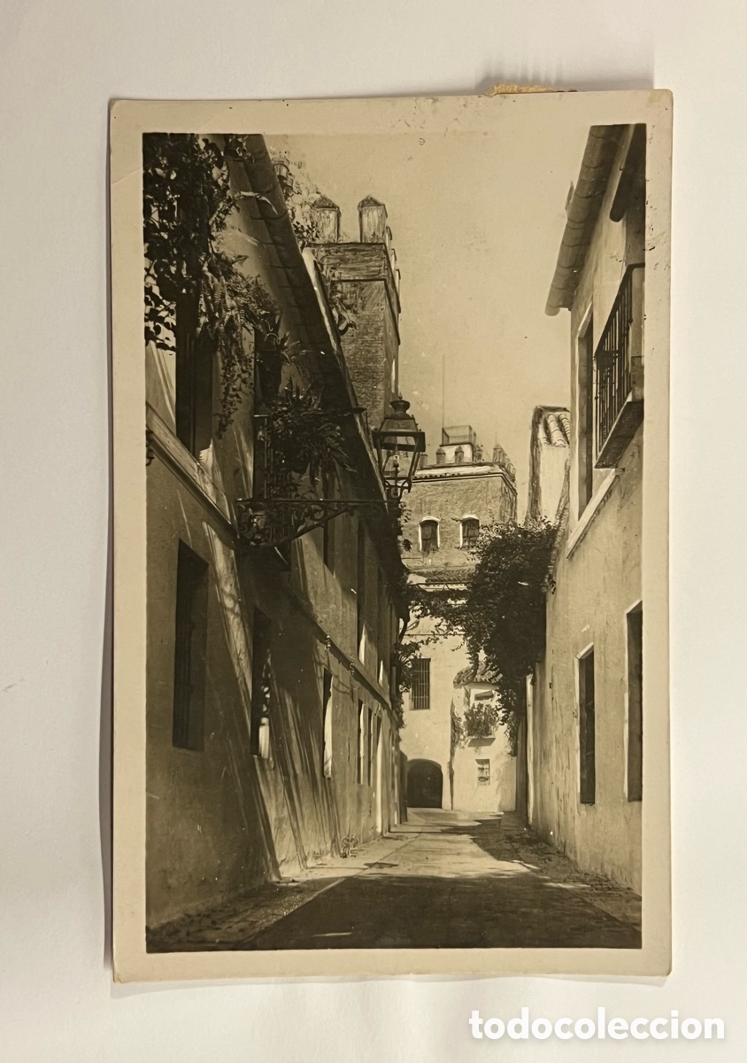 Postales: SEVILLA. Postal No.24, Callej&oacute;n de la Juder&iacute;a. Edic. Heliotopia Art&iacute;stica Espa&ntilde;ola (a.1947)