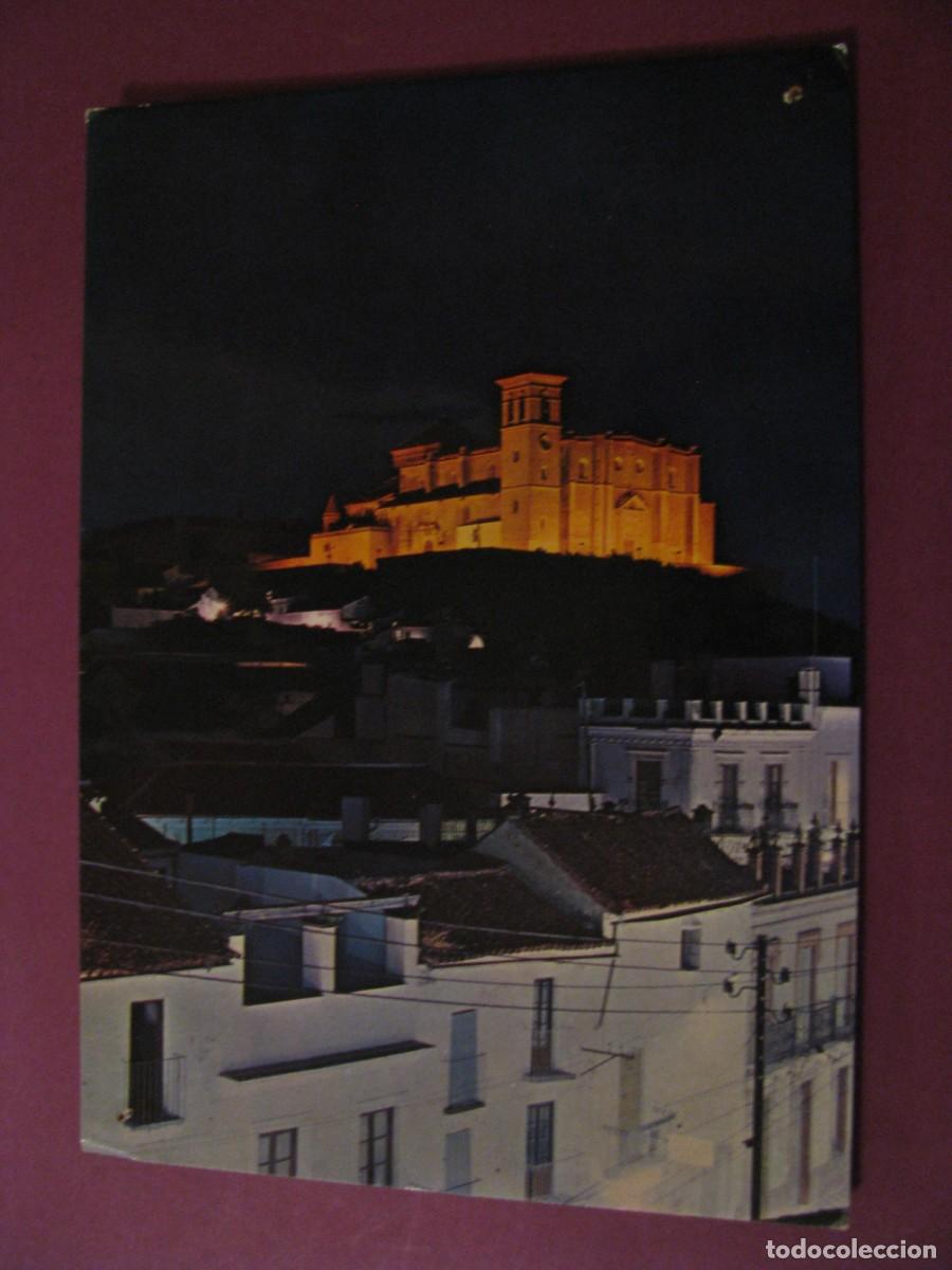 Postales: POSTAL DE OSUNA. VISTA NOCTURNA DE LA ANTIGUA IGLESIA COLEGIATA.
