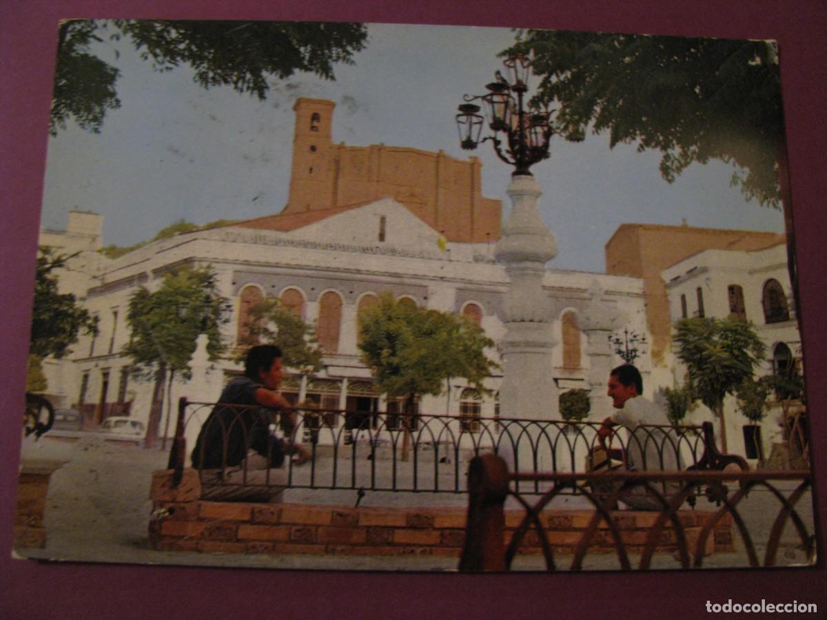Postales: POSTAL DE OSUNA. PLAZA DE ESPA&Ntilde;A. CIRCULADA