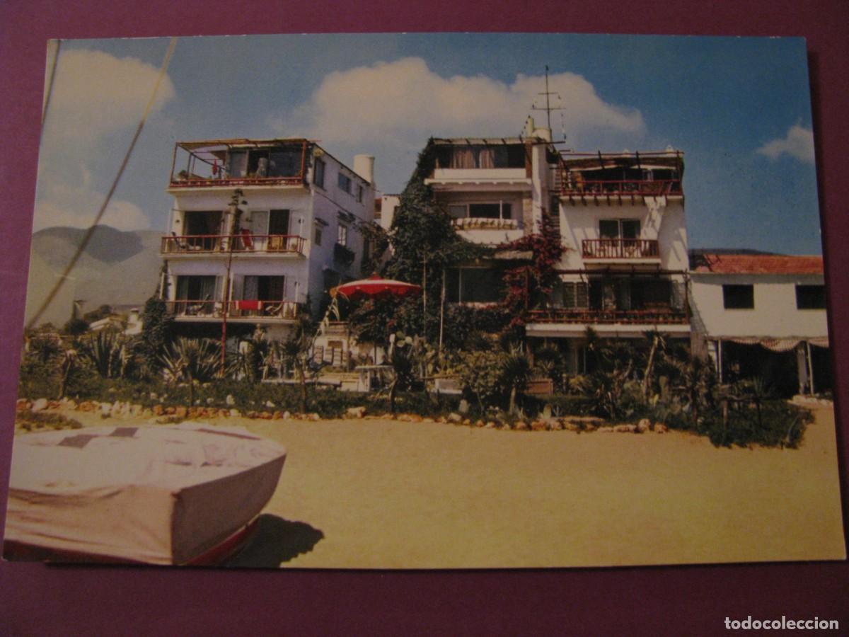 Postales: POSTAL DE TORREMOLINOS. APARTAMENTOS PLAYA MONTEMAR. VISTA DESDE EL MAR. FOURNIER 1961