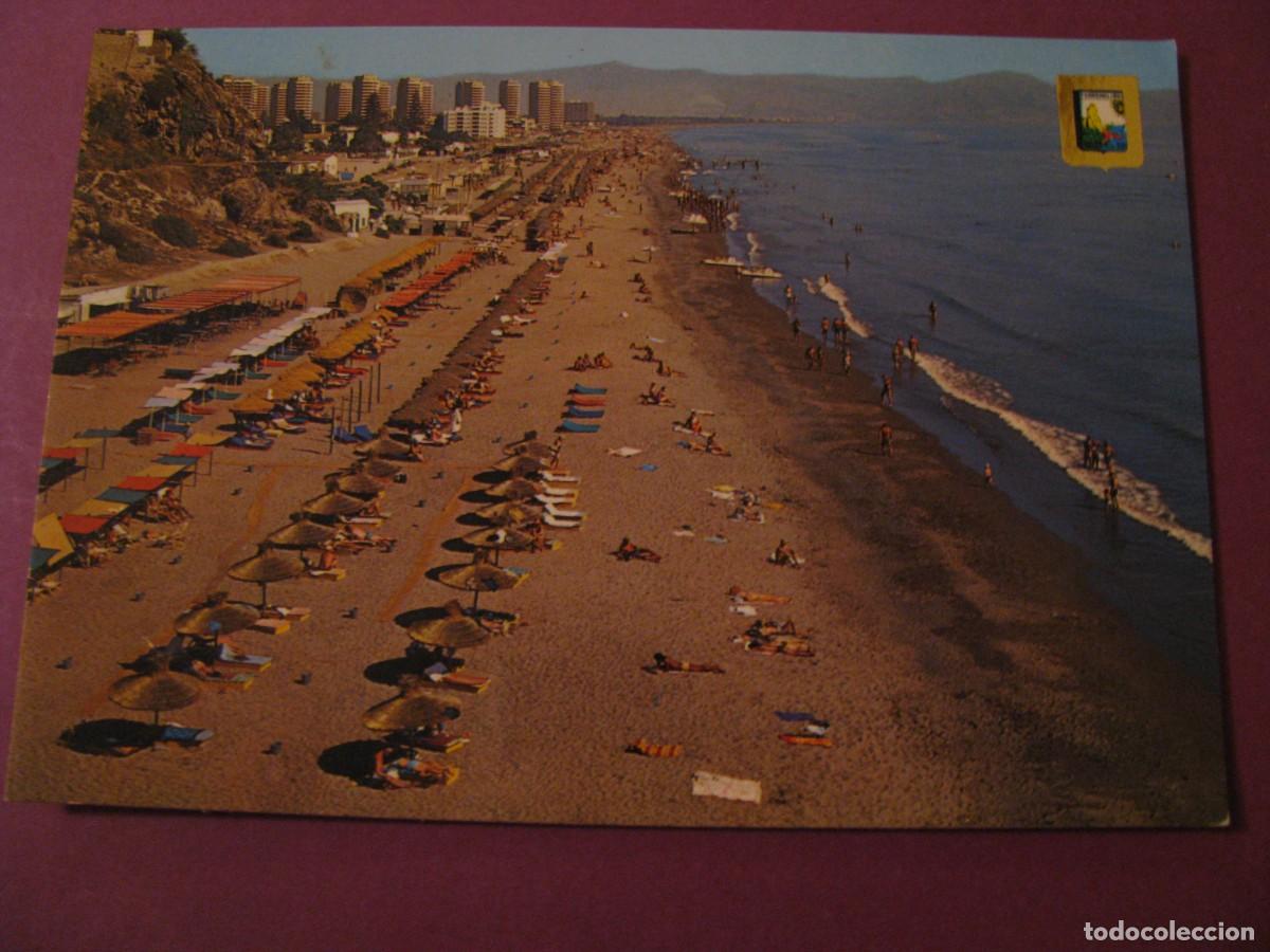 Postales: POSTAL DE TORREMOLINOS. PLAYA DE LA ROCA. DOMINGUEZ 10. ESCRITA