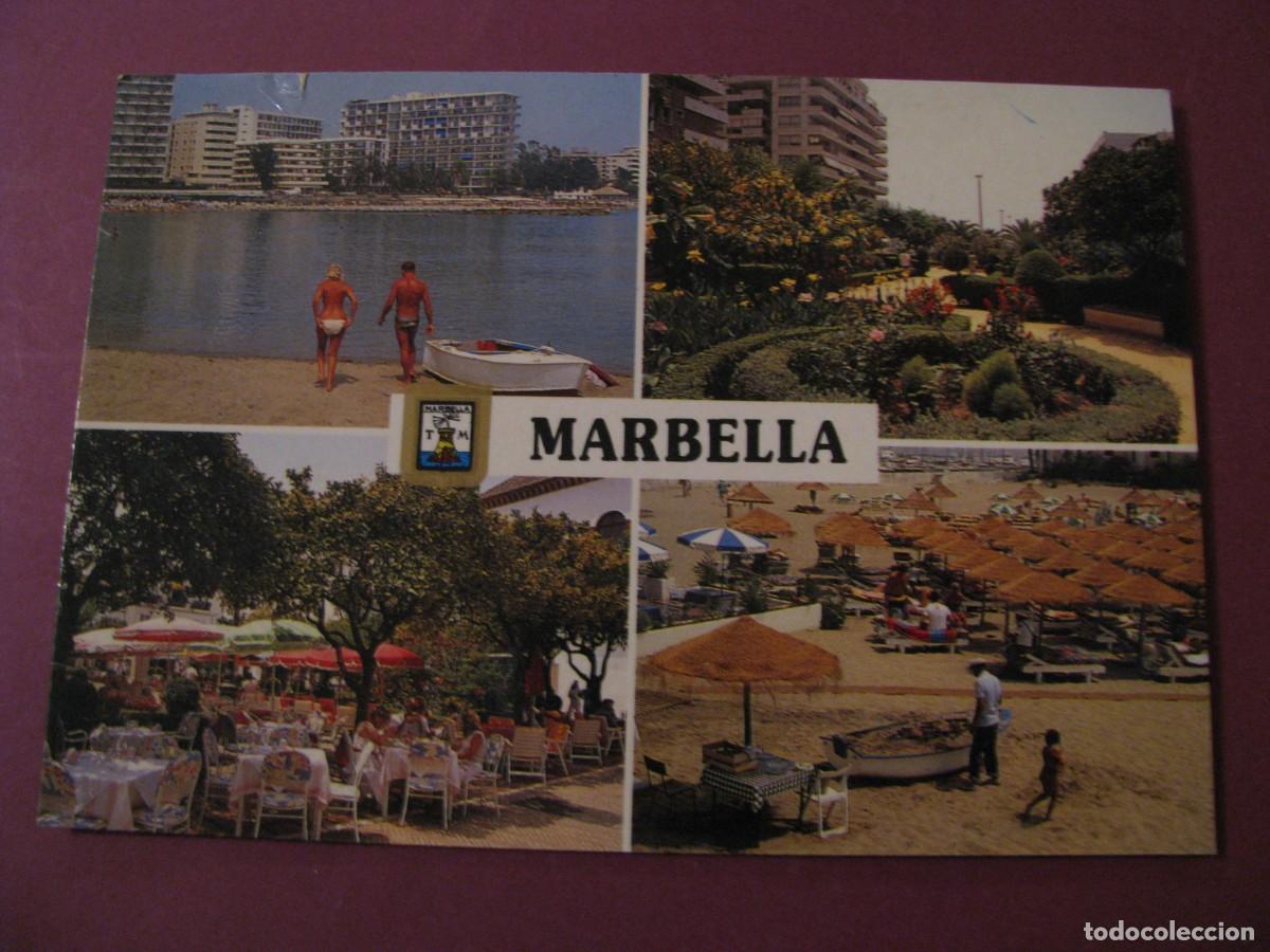 Postales: POSTAL DE MARBELLA. DIVERSOS ASPECTOS. DOMINGUEZ 41. ESCRITA