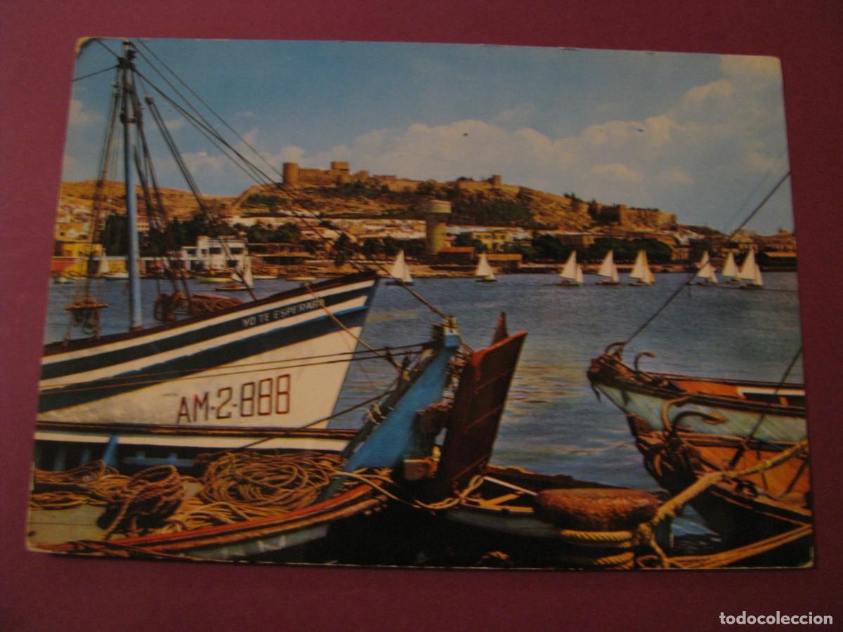 Postales: POSTAL DE ALMERIA. EL PUERTO Y LA ALCAZABA. ARRIBAS
