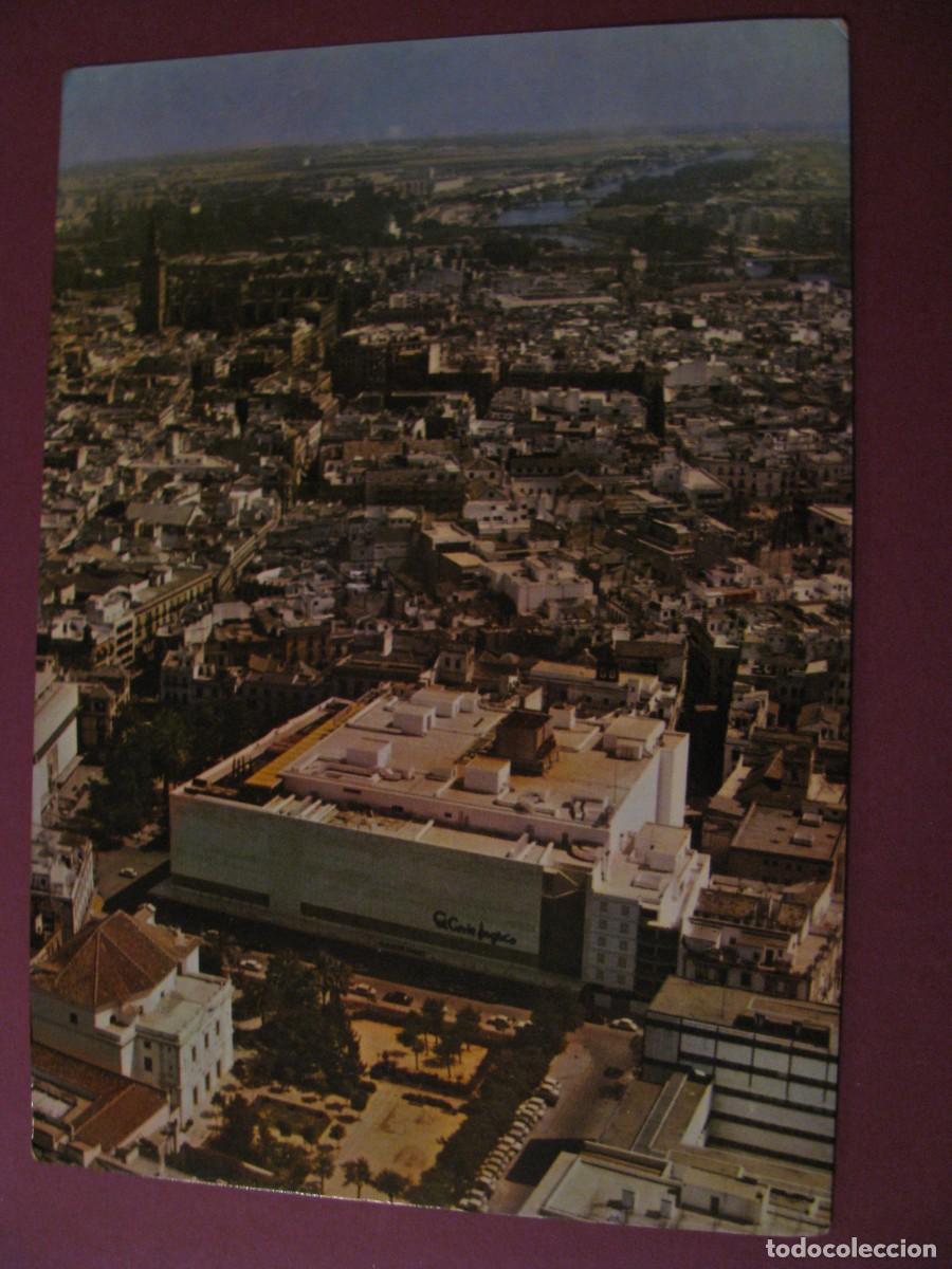 Postales: POSTAL DE SEVILLA. EL CORTE INGLES. VISTA AEREA. DISAN 1968