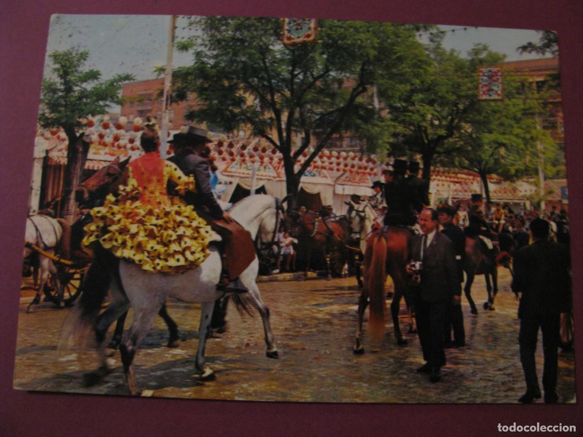 Postales: POSTAL DE SEVILLA. FERIA DE ABRIL. ARRIBAS. CIRCULADA 1975