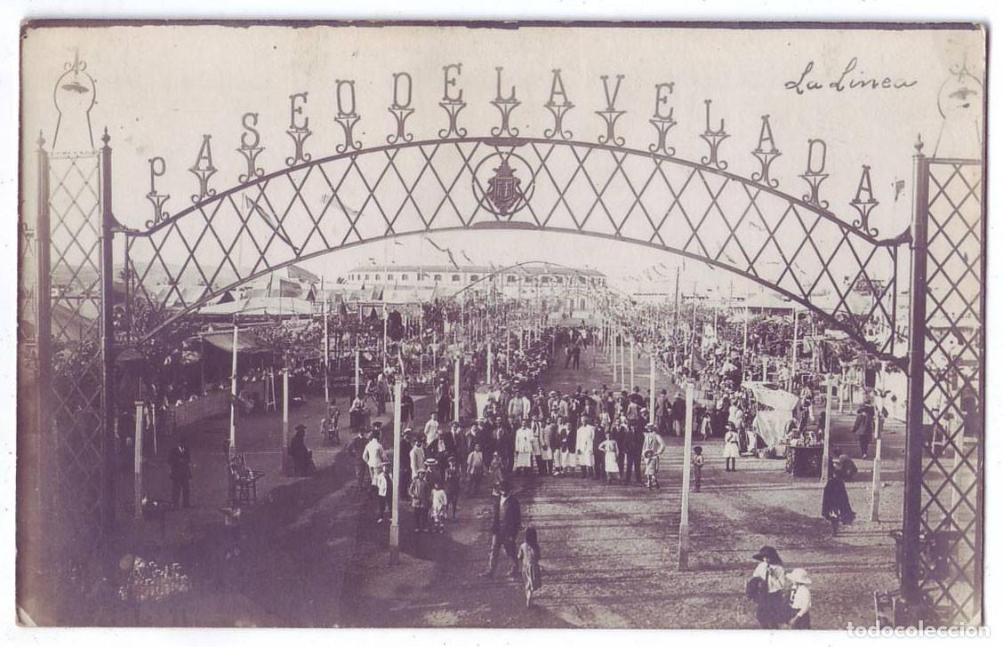 Postales: La L&iacute;nea de la Concepci&oacute;n (C&aacute;diz): Paseo de la Velada. No consta editor. No circulada (A&ntilde;os 10)