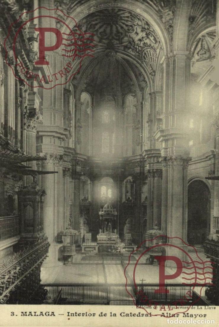 Postcards: MALAGA. Interior De La Catedral - Altar Mayor. ANDALUC&Iacute;A ESPA&Ntilde;A ESPAGNE