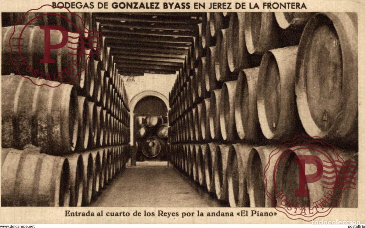 Postales: CADIZ. JEREZ DE LA FRONTERA. BODEGAS GONZALEZ BYASS. CUARTO DE LOS REYES.