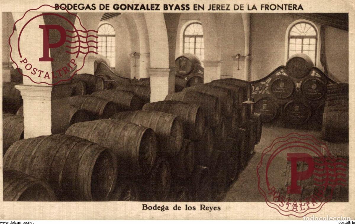 Postales: CADIZ. JEREZ DE LA FRONTERA. BODEGAS GONZALEZ BYASS. BODEGA DE LOS REYES.