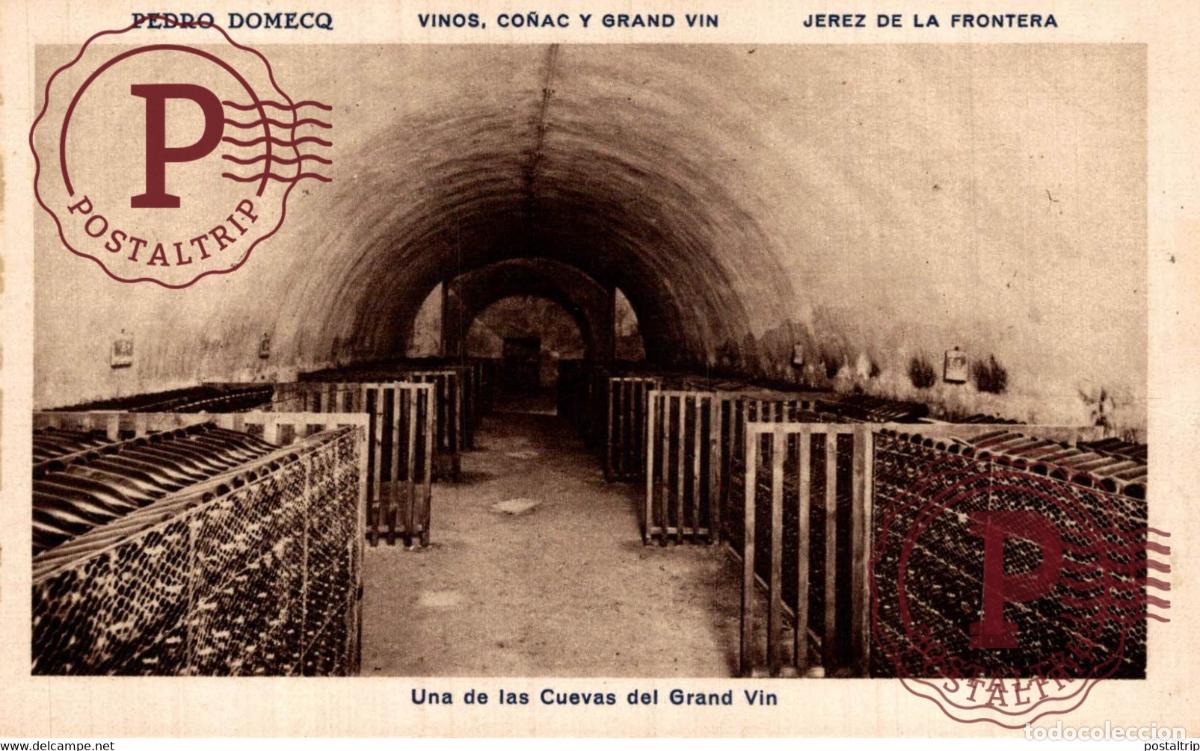 Postales: CADIZ. JEREZ DE LA FRONTERA. PEDRO DOMECQ. BODEGA. UNA DE LAS CUEVAS DEL GRAND VIN