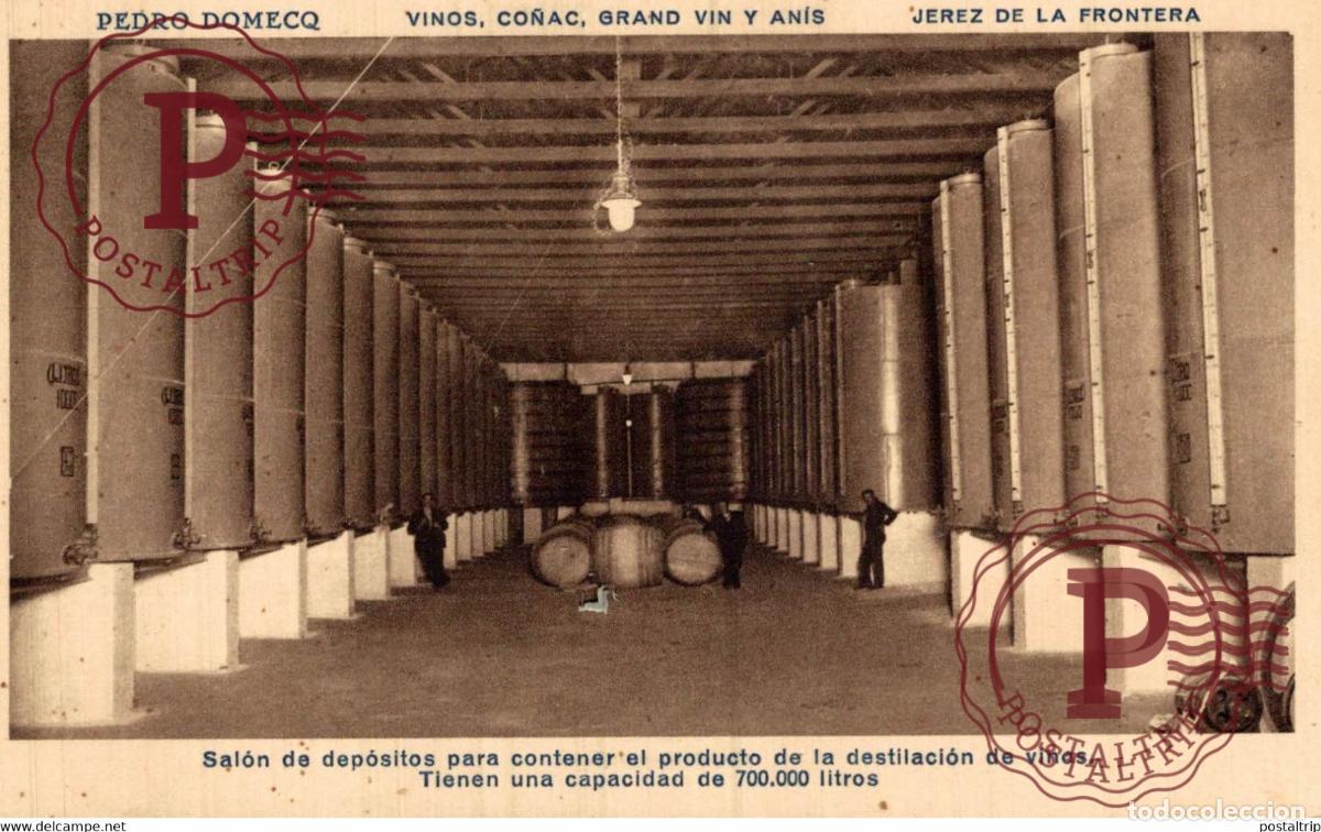 Postales: CADIZ. JEREZ DE LA FRONTERA. PEDRO DOMECQ. SALON DEL DEPOSITO.