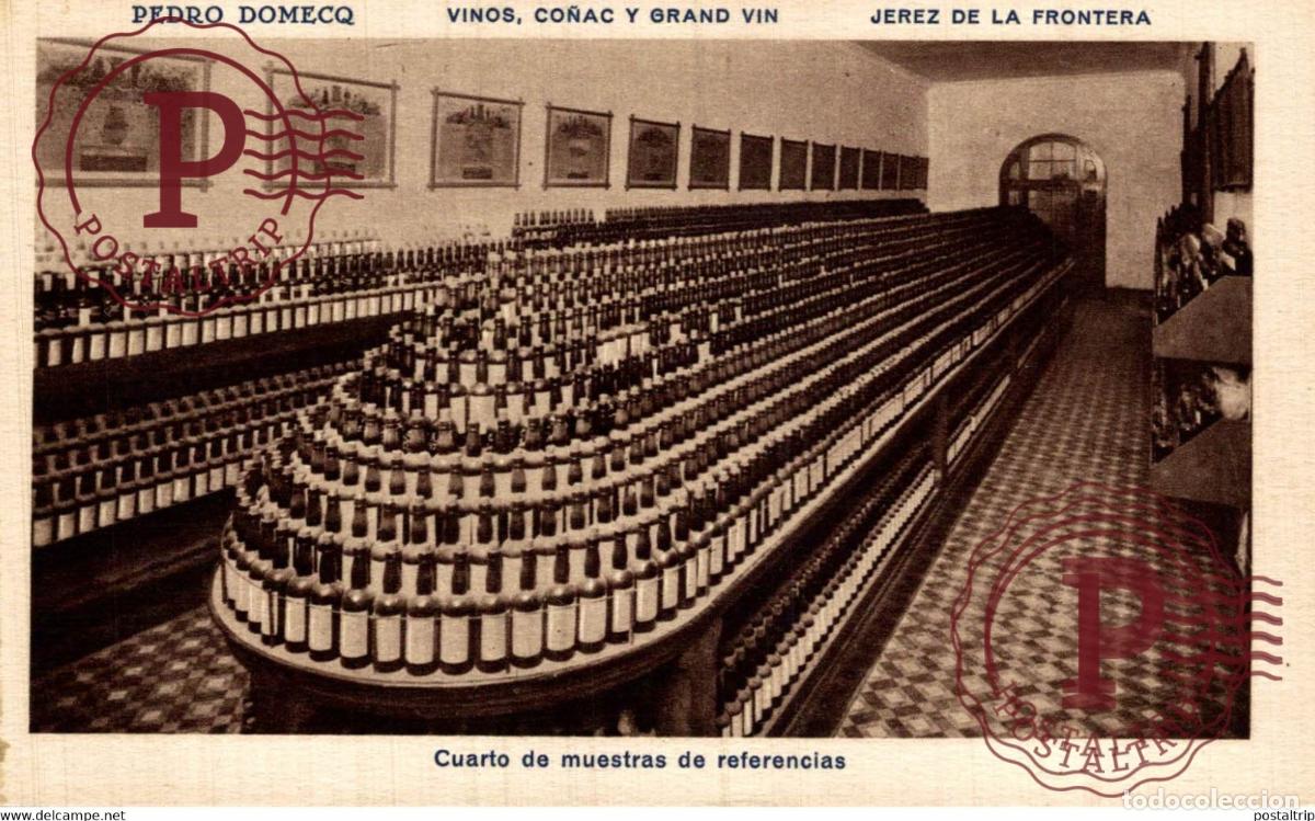 Postales: CADIZ. JEREZ DE LA FRONTERA. PEDRO DOMECQ. CUARTO DE MUESTRAS DE REFERENCIAS