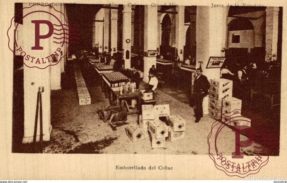 Postales: CADIZ. JEREZ DE LA FRONTERA. PEDRO DOMECQ. EMBOTELLADO DE CO&Ntilde;AC.