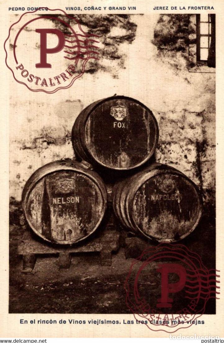 Postales: CADIZ. JEREZ DE LA FRONTERA. PEDRO DOMECQ. BODEGA. RINCON DE VINOS VIEJISIMOS.