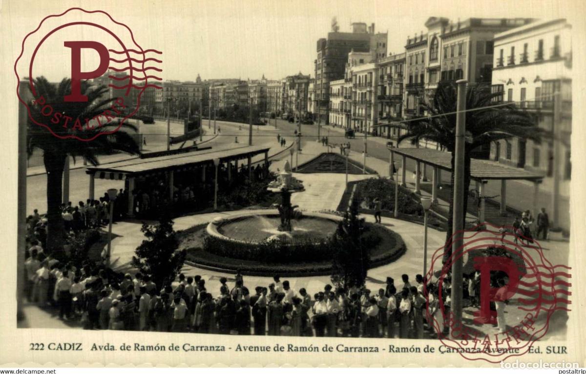 Postales: CADIZ. AVDA. RAMON CARRANZA.