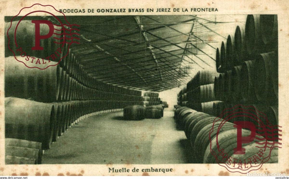 Cartes Postales: JEREZ DE LA FRONTERA BODEGAS DE GONZALEZ BYASS. MUELLE DE EMBARQUE C&Aacute;DIZ ANDALUC&Iacute;A ESPA&Ntilde;A ESPAGNE