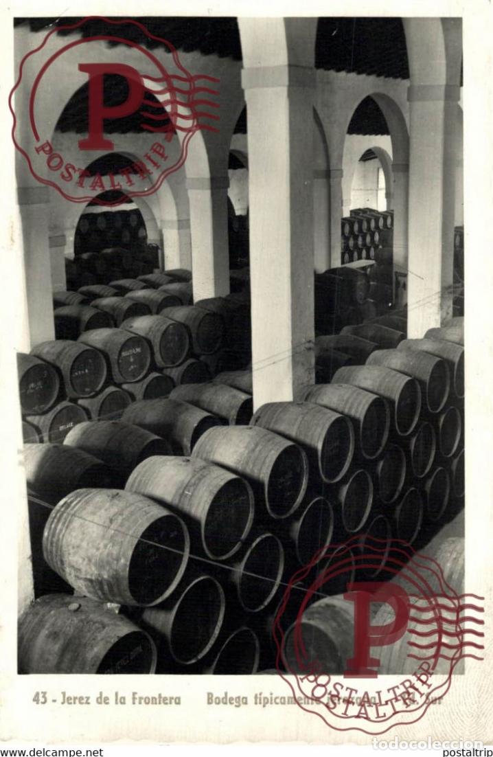 Cartes Postales: JEREZ DE LA FRONTERA BODEGA T&Iacute;PICAMENTE JEREZANA ANDALUC&Iacute;A ESPA&Ntilde;A ESPAGNE