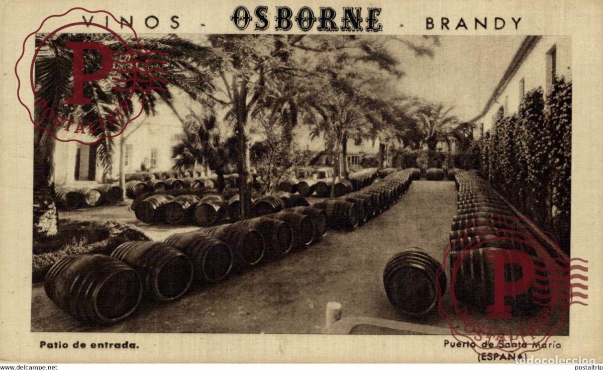 Cartes Postales: PUERTO DE SANTA MARIA. VINOS OSBORNE BRANDY, PATIO DE ENTRADA. CADIZ ANDALUCIA ESPA&Ntilde;A ESPAGNE