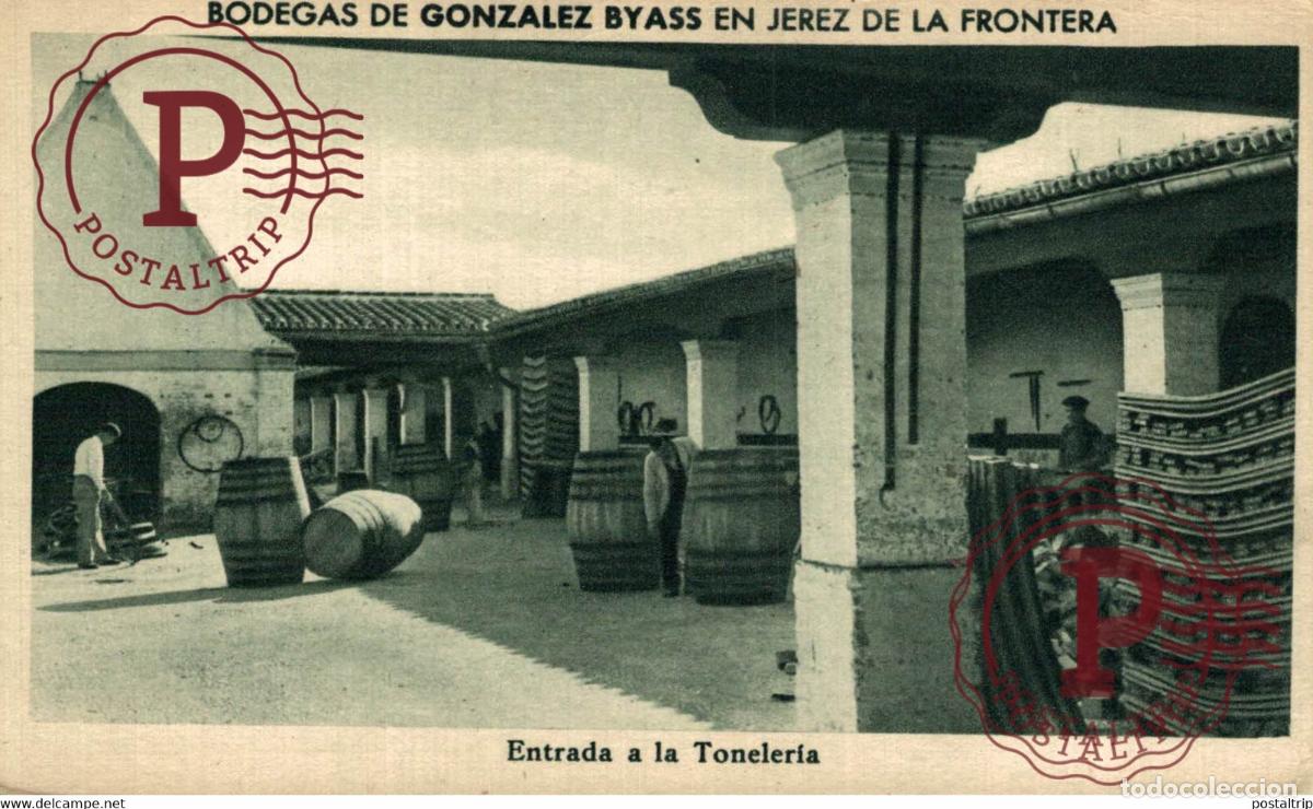 Postales: BODEGAS DE GONZALEZ BYASS EN JEREZ DE LA FRONTERA, ENTRADA A LA TONELER&Iacute;A. CADIZ ANDALUCIA ESPA&Ntilde;A ES