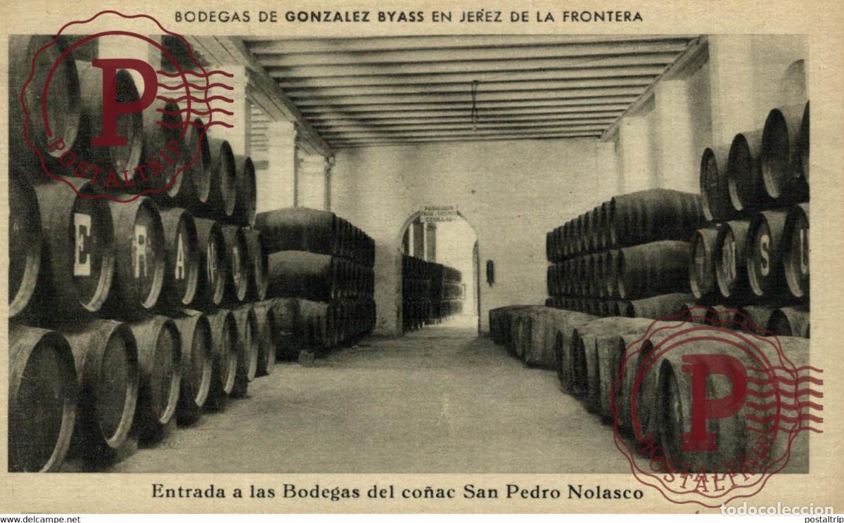 Postales: BODEGAS DE GONZALEZ BYASS EN JEREZ DE LA FRONTERA, BODEGAS CO&Ntilde;AC SAN PEDRO NOLASCO. CADIZ ANDALUCIA