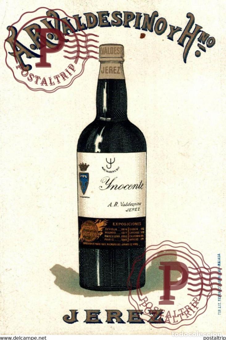 Postales: A.R. VALDESPINO Y Hno, INOCENTE JEREZ DE LA FRONTERA. ILUSTRACI&Oacute;N FEDERICO BERROCAL . CADIZ ANDALU