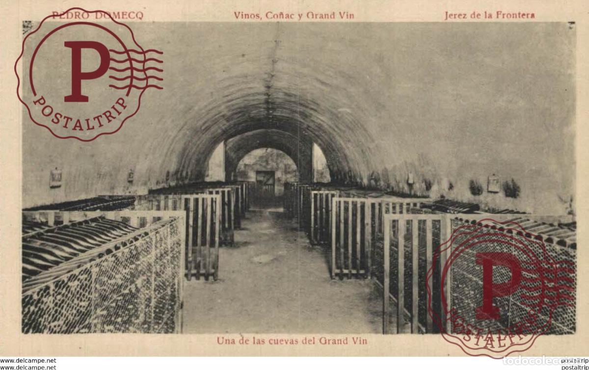 Postales: PEDRO DOMECO- JEREZ DE LA FRONTERA- UNA DE LAS CUEVAS DEL GRAND VIN . C&Aacute;DIZ ANDALUC&Iacute;A ESPA&Ntilde;A ESPAGNE