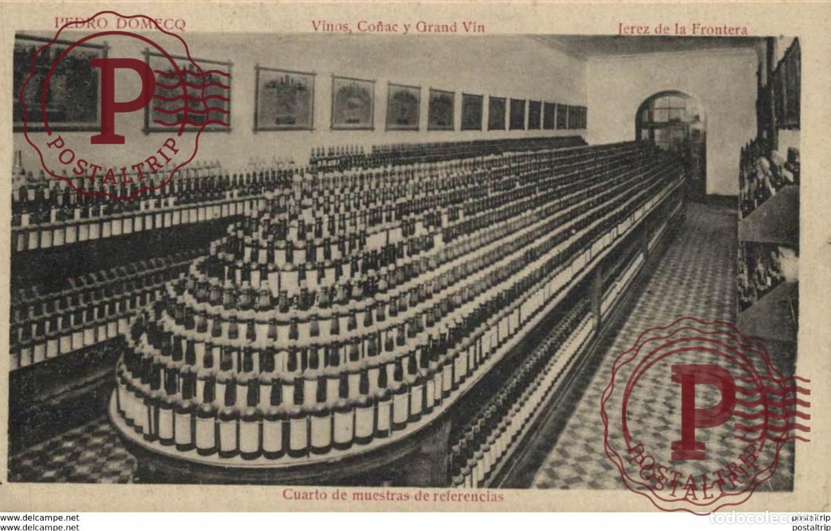 Postales: PEDRO DOMECO- JEREZ DE LA FRONTERA- CUARTO DE MUESTRAS DE REFERENCIAS. C&Aacute;DIZ ANDALUC&Iacute;A ESPA&Ntilde;A ESPAGN