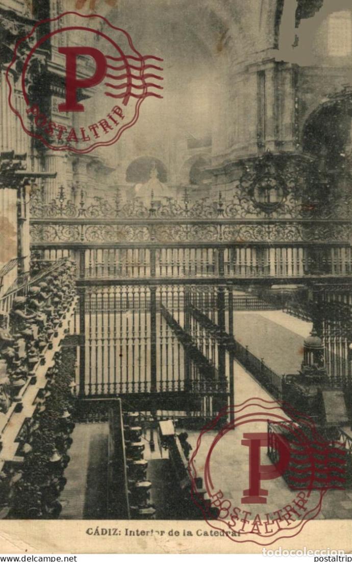 Postales: CADIZ. INTERIOR DE LA CATEDRAL.