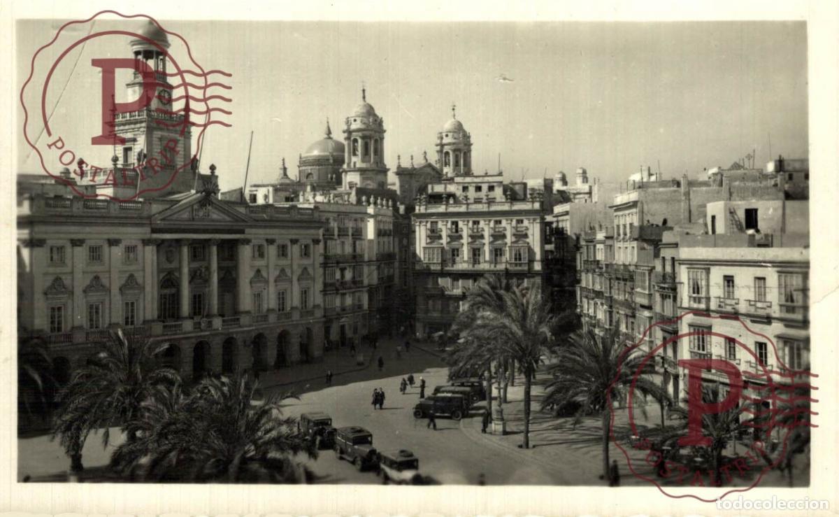 Postales: CADIZ. Plaza De San Juan De Dios, Ayuntamiento. ANDALUC&Iacute;A ESPA&Ntilde;A ESPAGNE