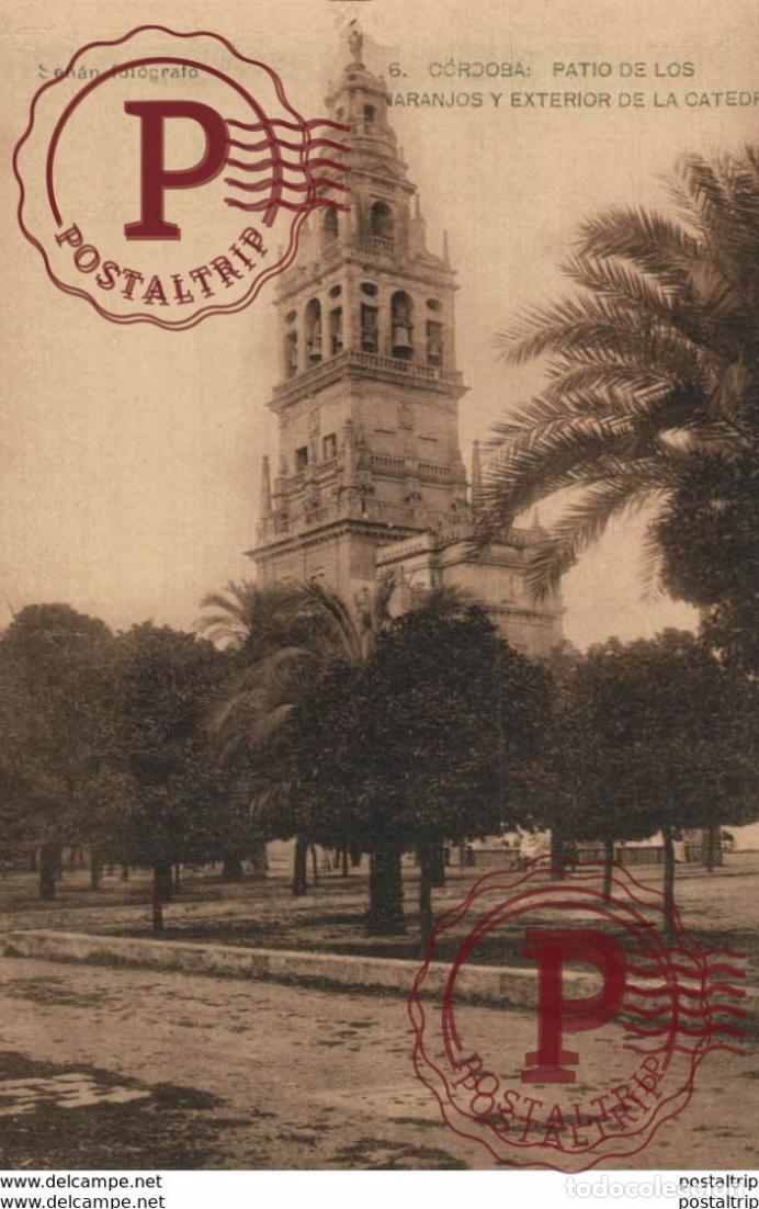 Cartoline: C&Oacute;RDOBA- PATIO DE LOS NARANJOS Y EXTERIOR DE LA CATEDRAL SE&Ntilde;&Aacute;N FOT&Oacute;GRAFO. C&Oacute;RDOBA ANDALUC&Iacute;A ESPA&Ntilde;A