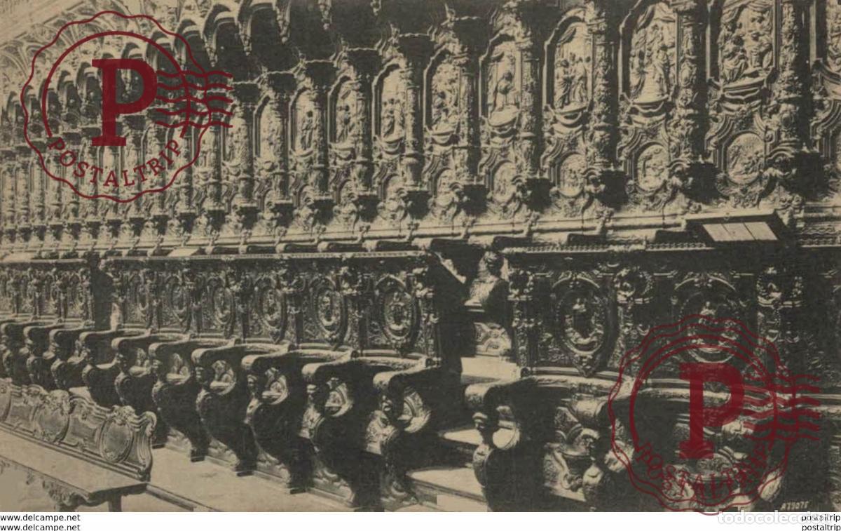 Postales: C&Oacute;RDOBA- INTERIOR DE LA CATEDRAL, COSTADO DERECHO DE LA SILLERIA DEL CORO. C&Oacute;RDOBA ANDALUCIA ESPA&Ntilde;A