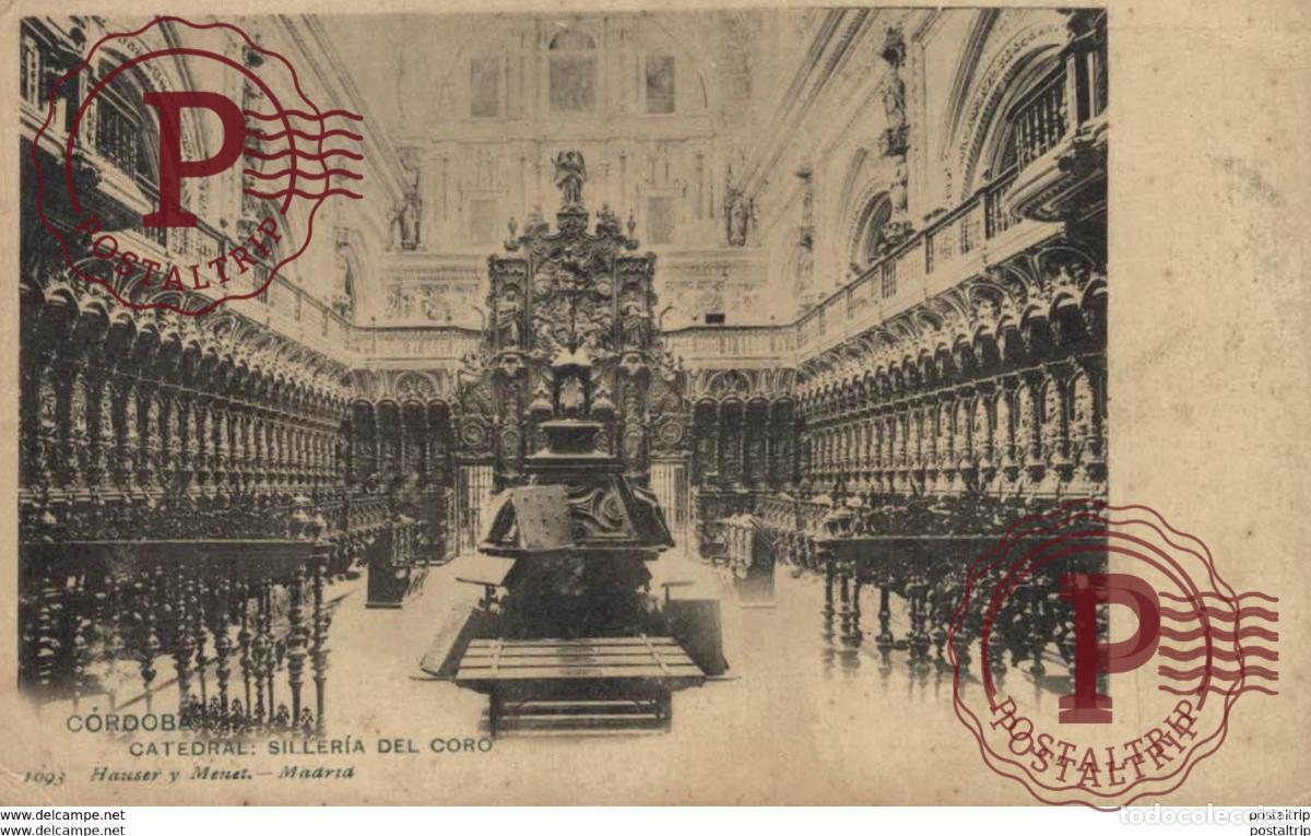 Postales: C&Oacute;RDOBA- CATEDRAL: SILLER&Iacute;A DEL CORO. C&Oacute;RDOBA ANDALUCIA ESPA&Ntilde;A ESPAGNE