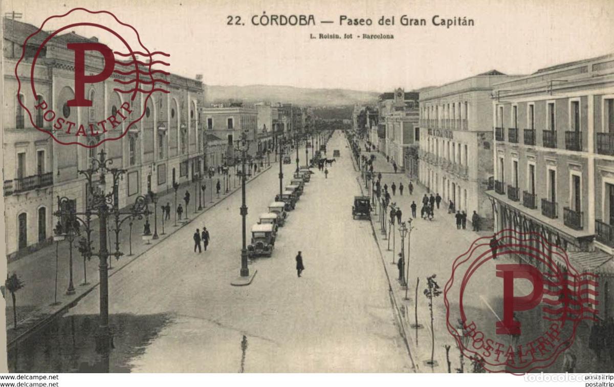Postales: C&Oacute;RDOBA- PASEO DEL GRAN CAPIT&Aacute;N. C&Oacute;RDOBA ANDALUC&Iacute;A ESPA&Ntilde;A ESPAGNE