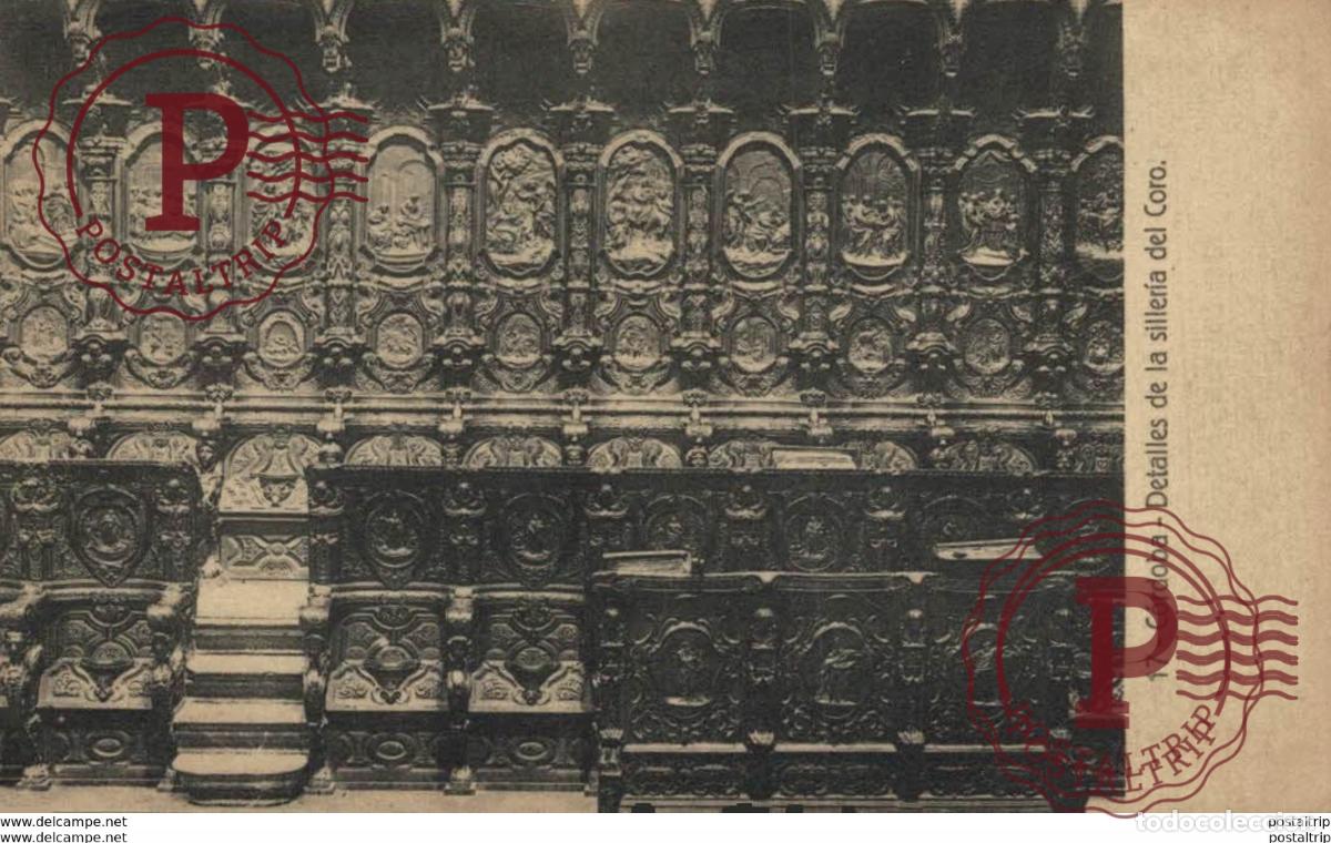 Postcards: C&Oacute;RDOBA- DETALLES DE LA SILLER&Iacute;A DEL CORO. C&Oacute;RDOBA ANDALUC&Iacute;A ESPA&Ntilde;A ESPAGNE