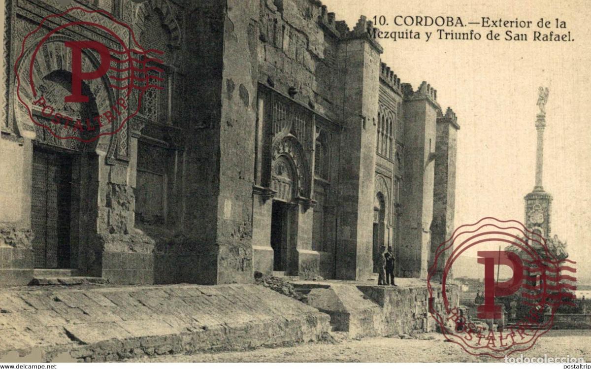 Postales: CORDOBA. MEZQUITA Y TRIUNFO DE SAN RAFAEL.
