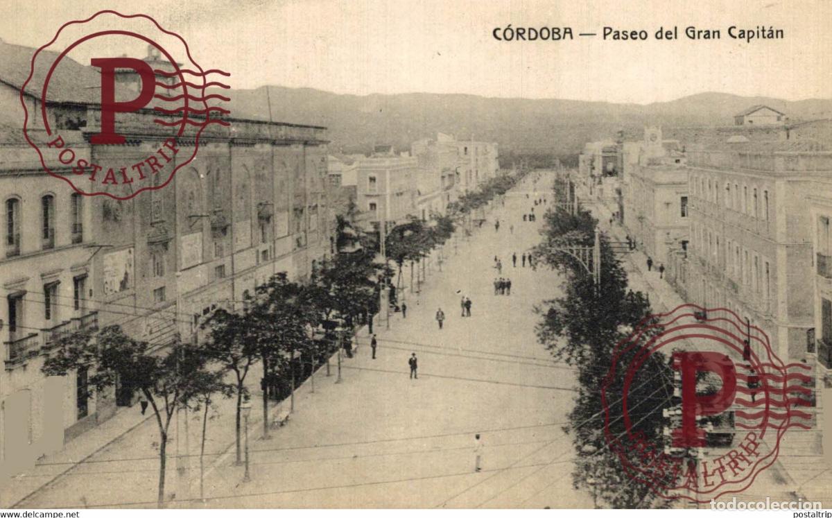 Postales: CORDOBA. PASEO DEL GRAN CAPITAN.