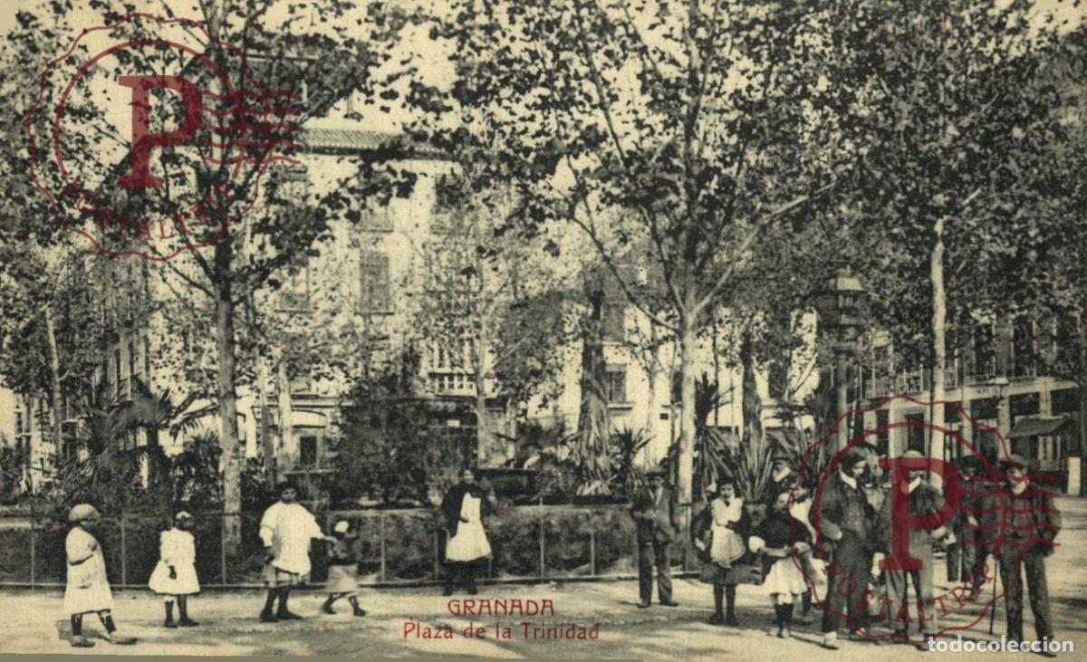 Postales: GRANADA. PLAZA DE LA TRINIDAD. CASTA&Ntilde;EIRA Y ALVAREZ