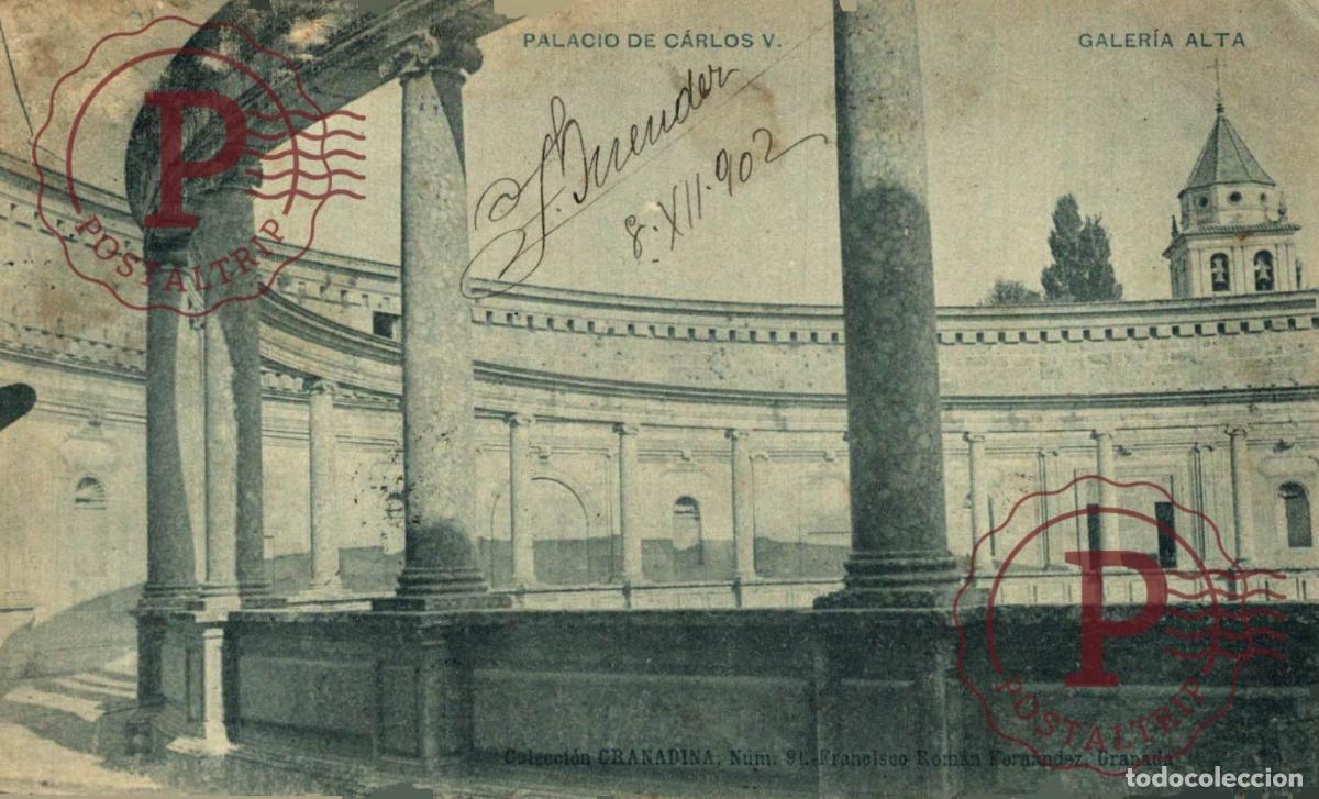 Postales: GRANADA.- PALACIO CARLOS V. GALERIA ALTA