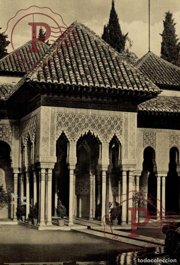 Postales: GRANADA. La Alhambra - Templete, Patio De Los Leones. ANDALUC&Iacute;A ESPA&Ntilde;A ESPAGNE
