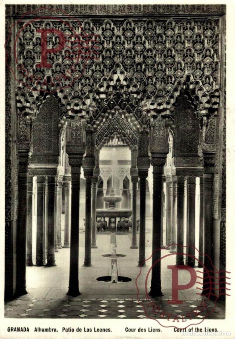 Postales: GRANADA. La Alhambra - Patio De Los Leones. ANDALUC&Iacute;A ESPA&Ntilde;A ESPAGNE
