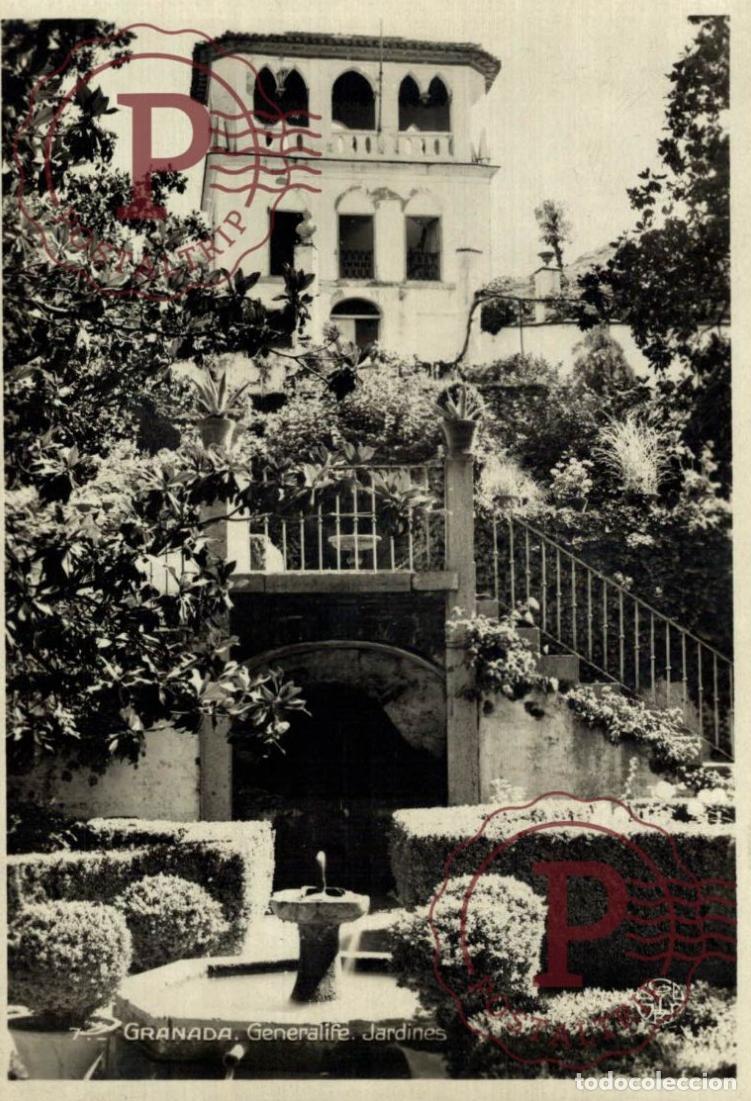 Postales: GRANADA. Generalife - Jardines. ANDALUC&Iacute;A ESPA&Ntilde;A ESPAGNE