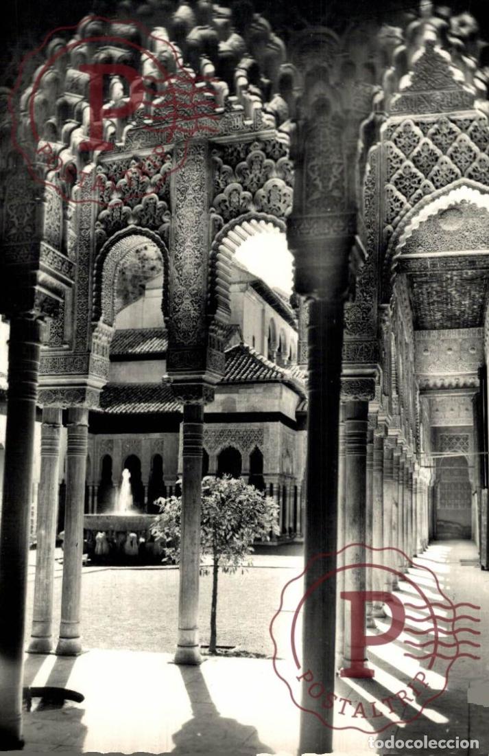 Postales: GRANADA. Alhambra - Patio De Los Leones. ANDALUC&Iacute;A ESPA&Ntilde;A ESPAGNE