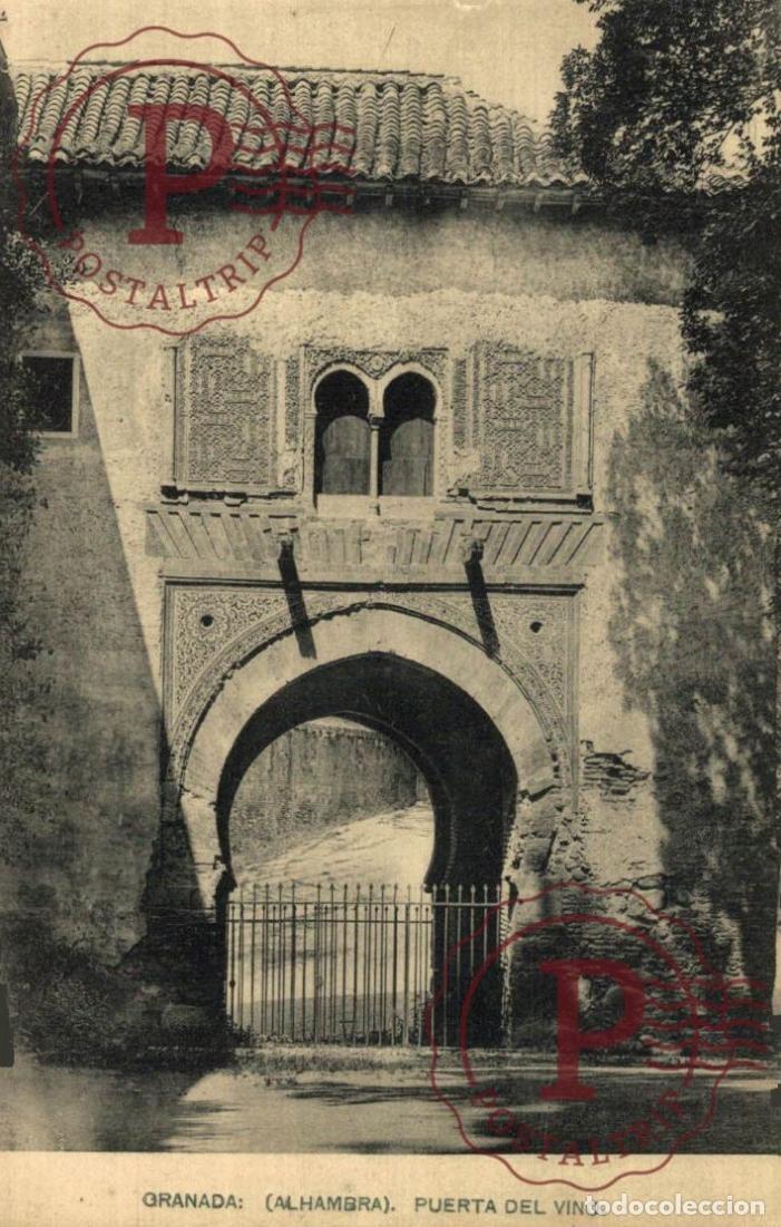 Postales: GRANADA. Alhambra - Puerta Del Vino. ANDALUC&Iacute;A ESPA&Ntilde;A ESPAGNE