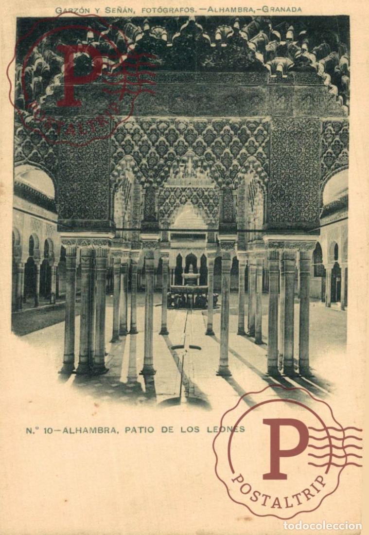 Postales: GRANADA. Alhambra - Patio De Los Leones. ANDALUC&Iacute;A ESPA&Ntilde;A ESPAGNE