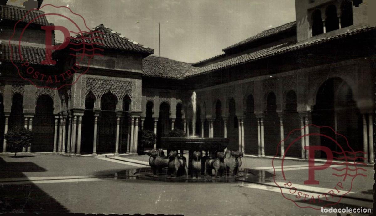Postales: GRANADA. Alhambra - Patio De Los Leones. ANDALUC&Iacute;A ESPA&Ntilde;A ESPAGNE